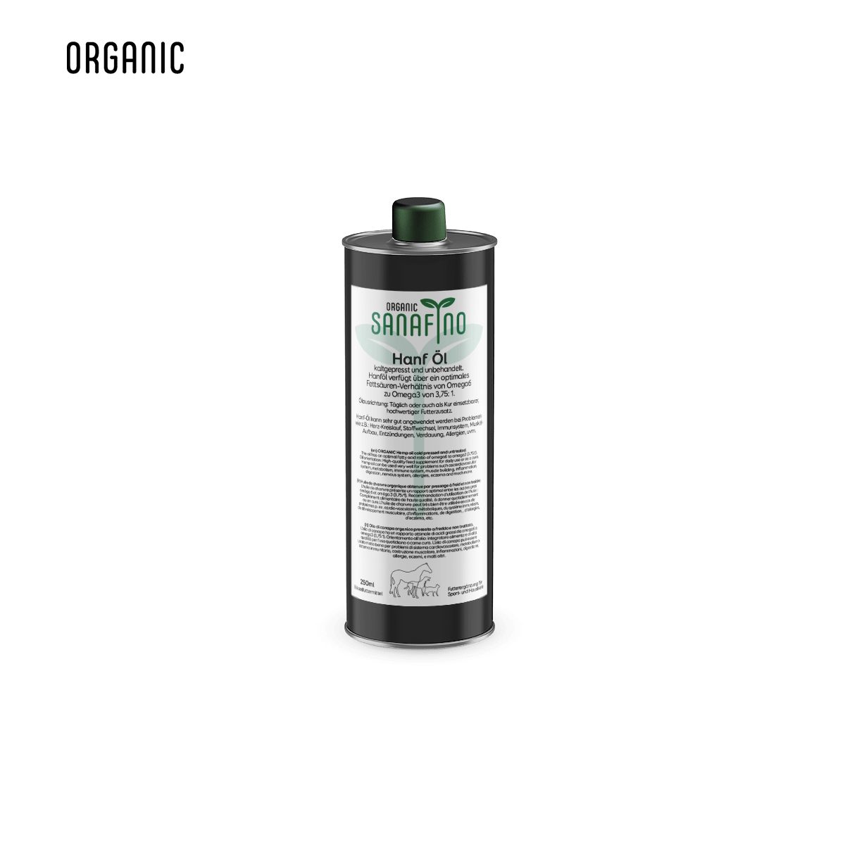 Hanföl, kaltgepresst - Hanföl - Sanafino