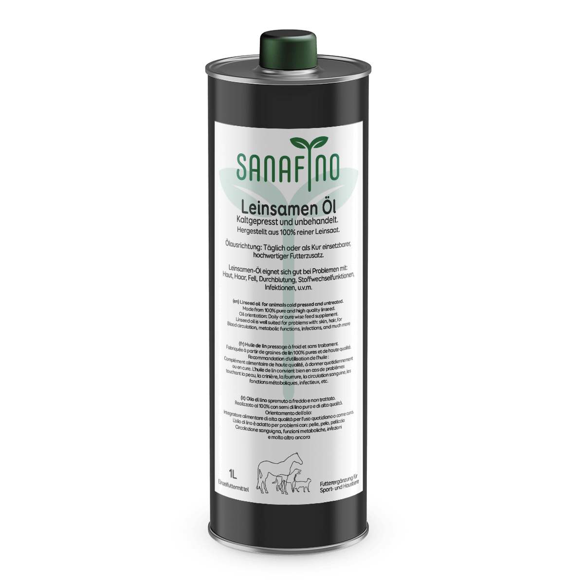 Leinöl kaltgepresst - Hanföl - Sanafino