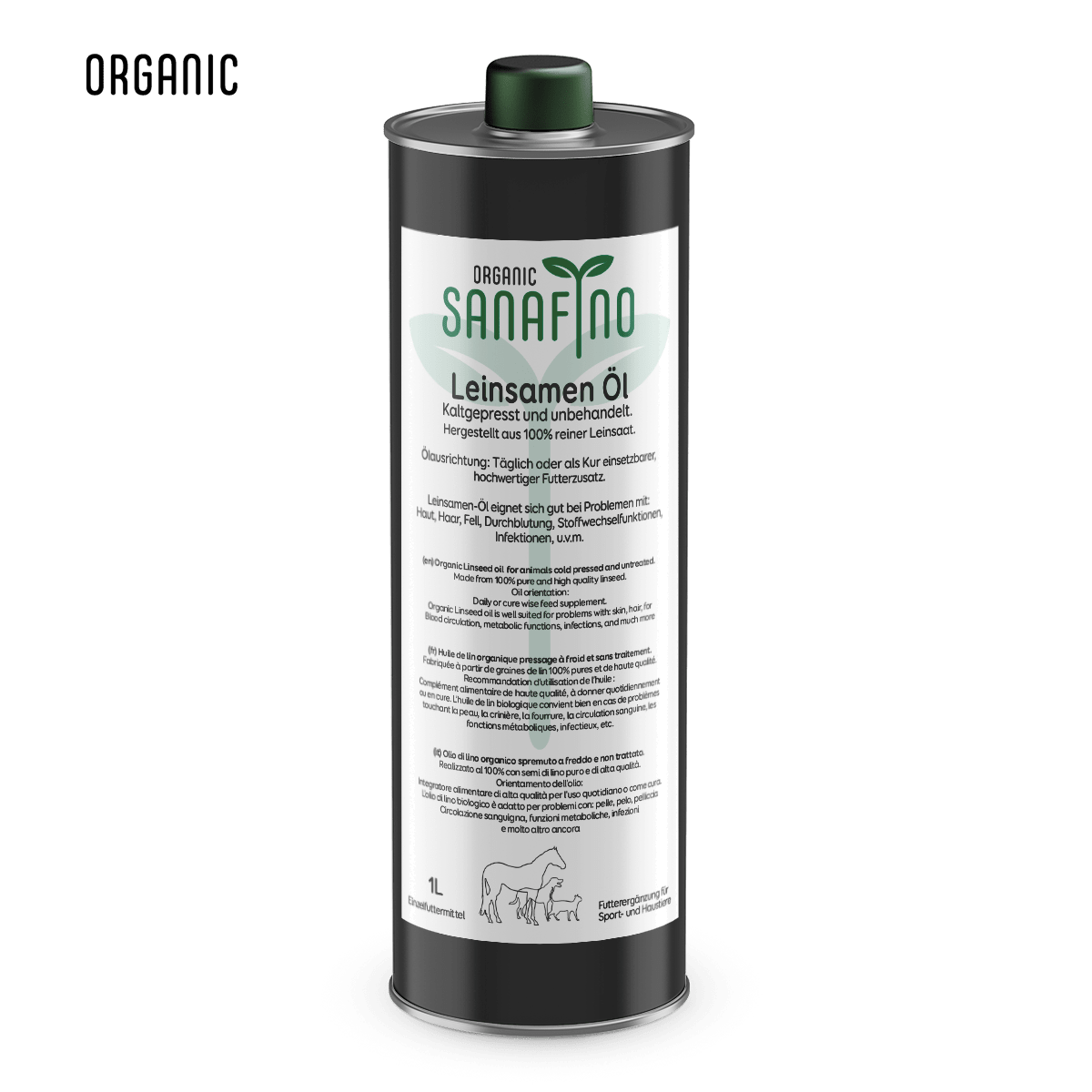Leinöl kaltgepresst - Hanföl - Sanafino