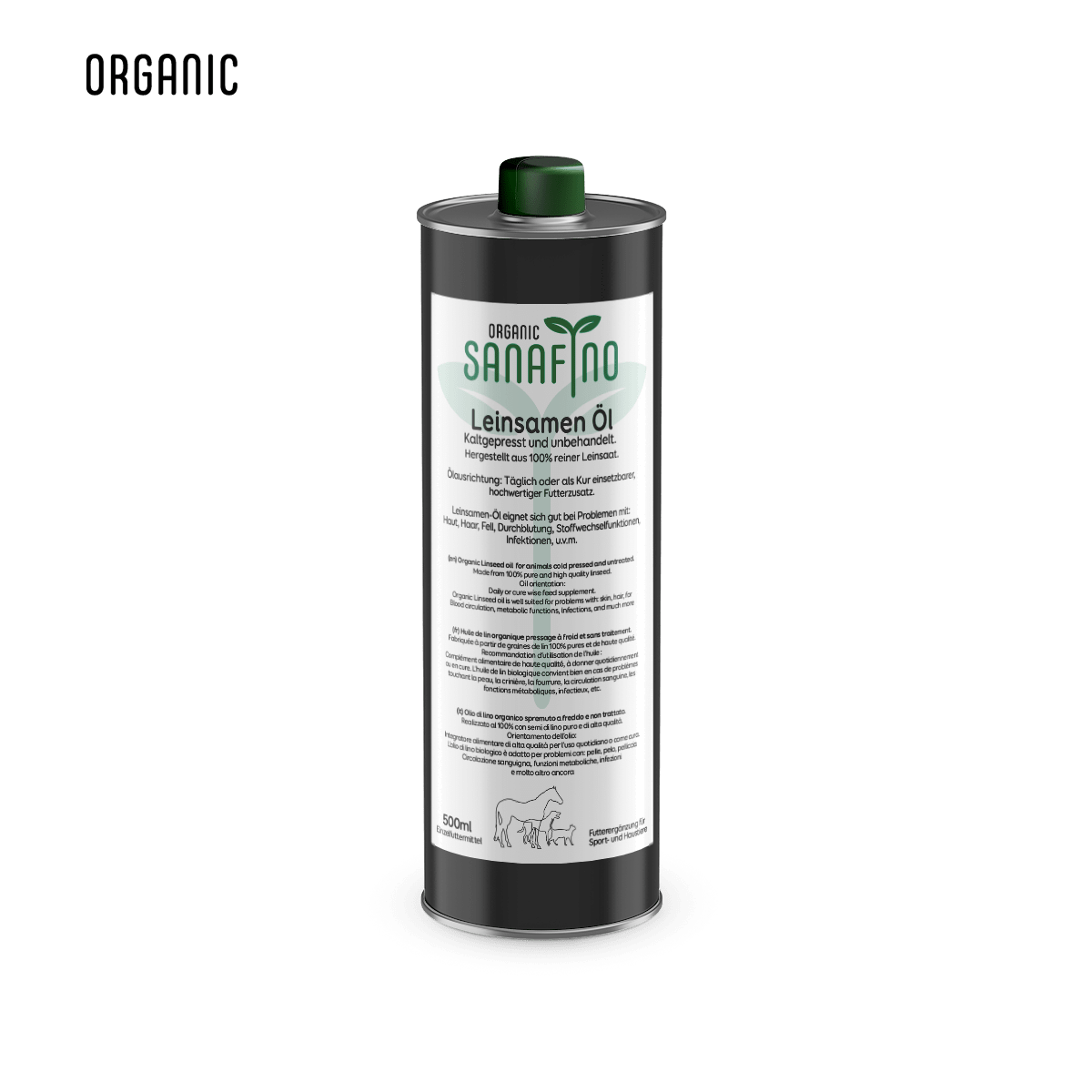 Leinöl kaltgepresst - Hanföl - Sanafino