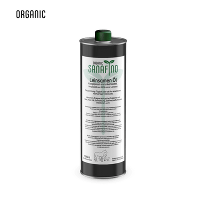 Leinöl kaltgepresst - Hanföl - Sanafino