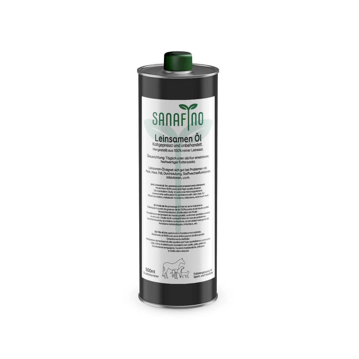 Leinöl kaltgepresst - Hanföl - Sanafino