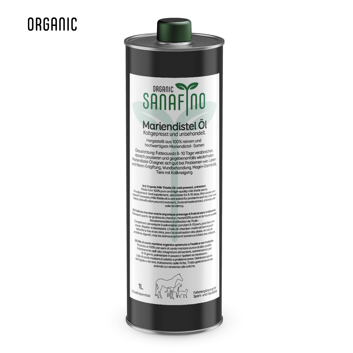 Mariendistelöl, kaltgepresst - Mariendistelöl - Sanafino