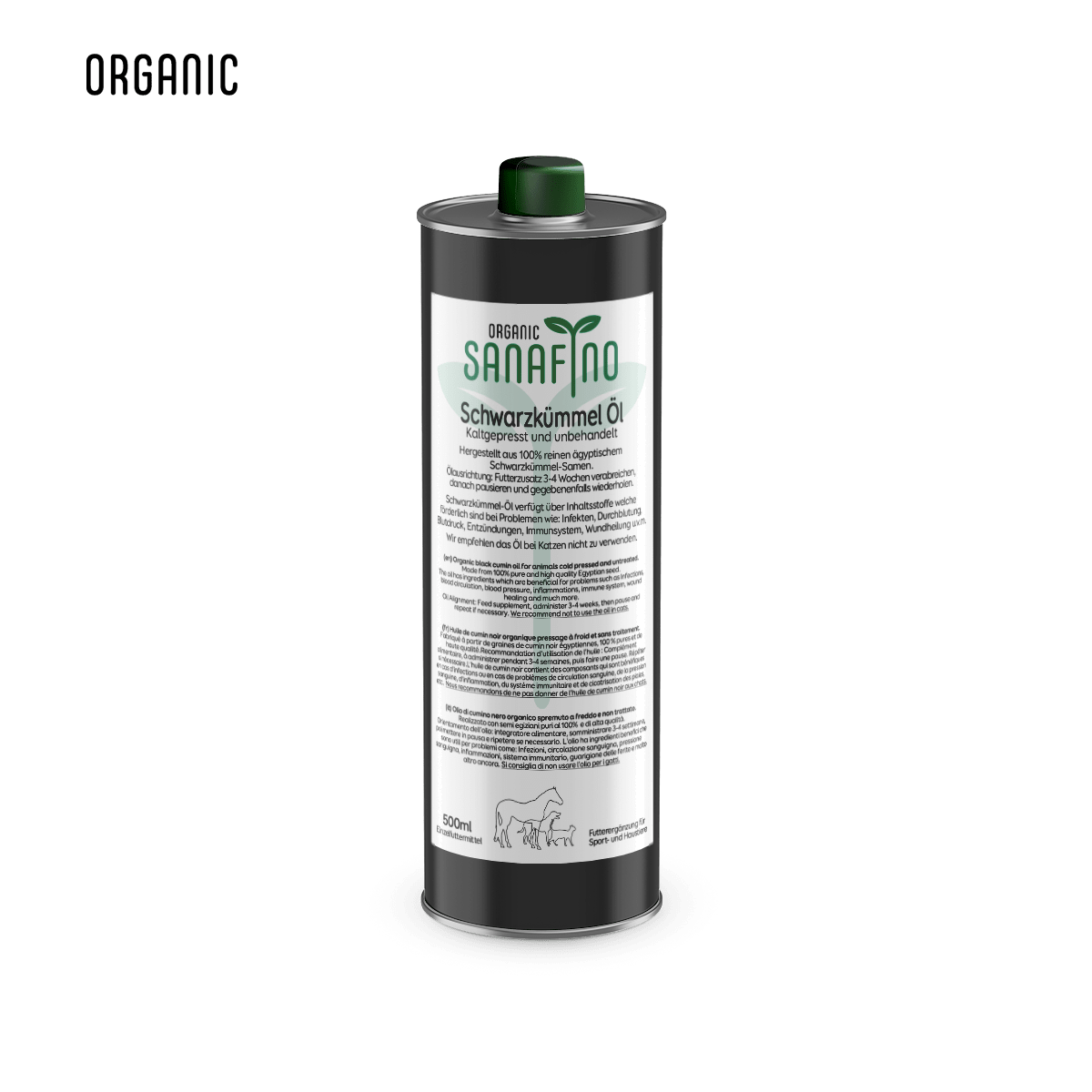 Schwarzkümmelöl, kaltgepresst - Schwarzkümmelöl - Sanafino