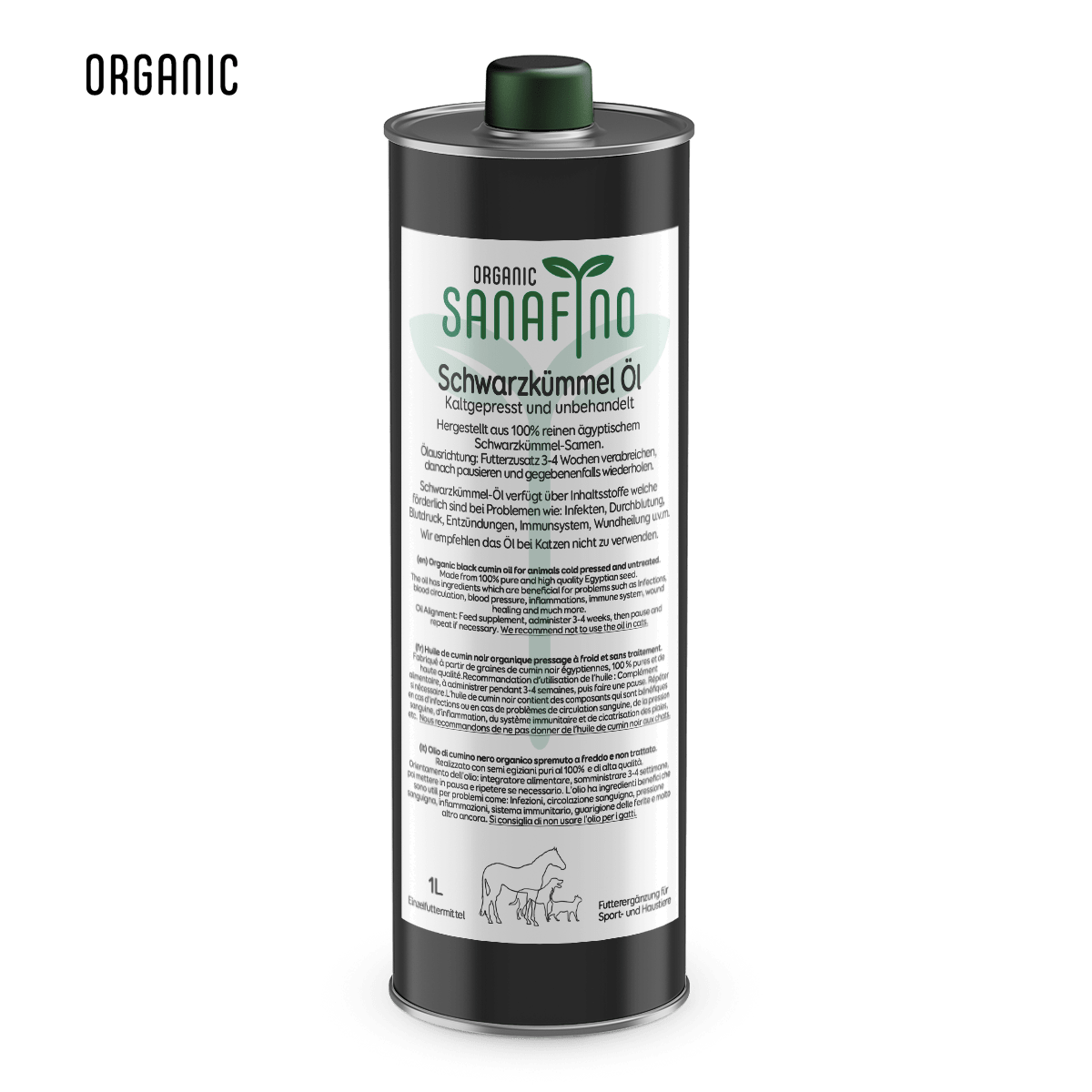 Schwarzkümmelöl, kaltgepresst - Schwarzkümmelöl - Sanafino