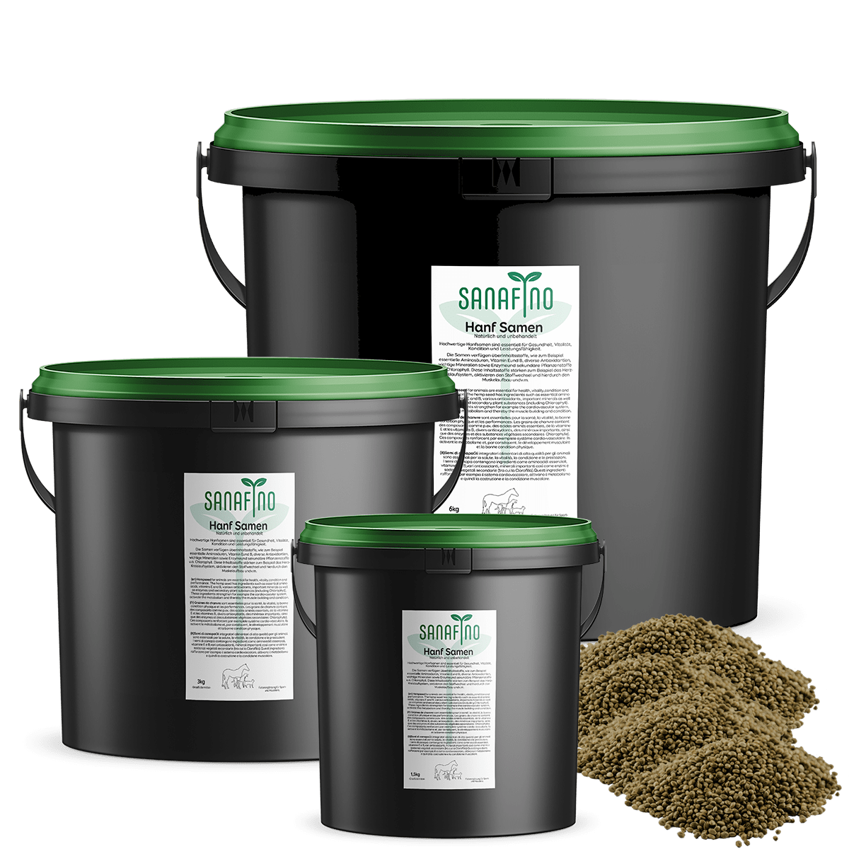 Hemp seeds from Sanafino for animals