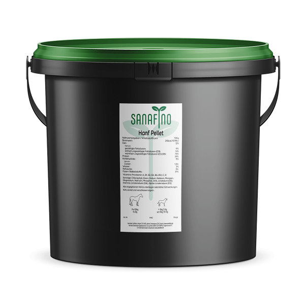 Hanfpellet kaltgepresst 3kg Rückseite