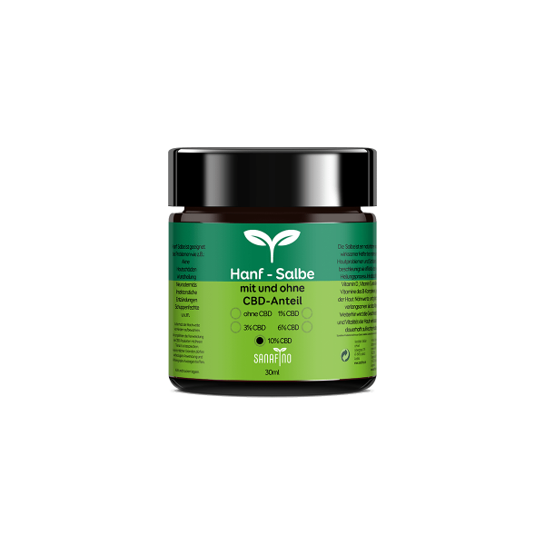 CBD-Hanfsalbe 60ml Vorderseite 3000mg