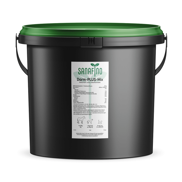 Intestin PLUS, le poudre semifine de chanvre et d'herbes, 3kg